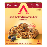 بروتين بار مخبوز بنكهة التوت الأزرق من اتكنز