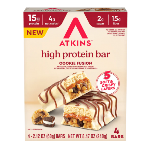 كوكيز عالي البروتين متعدد الطبقات من اتكنز