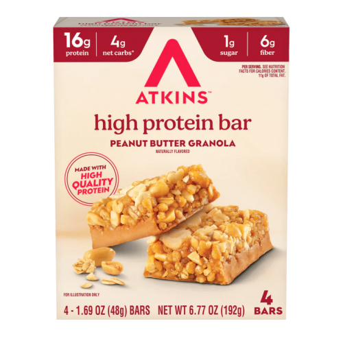 جرانولا بروتين بار زبدة الفول السوداني من اتكنز جرانولا بروتين بار زبدة الفول السوداني من اتكنز