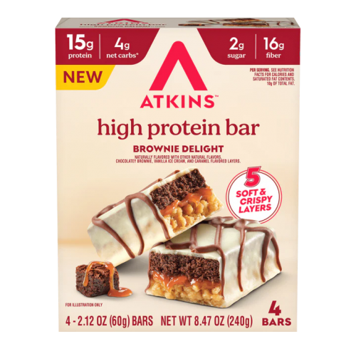 بروتين بار نكهة براوني ديلايت من اتكنز
