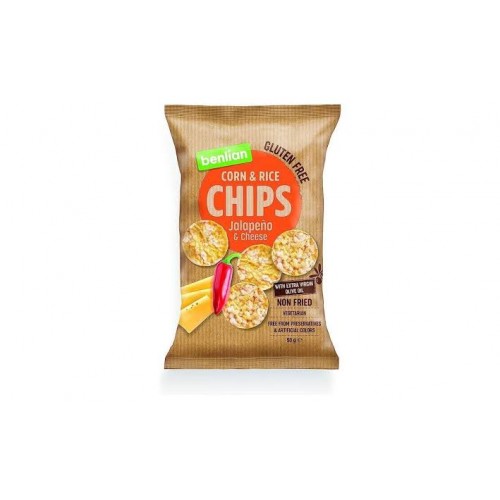 رقائق الذرة والأرز الأسمر بنكهة الهاليبينو والجنة من بنليان