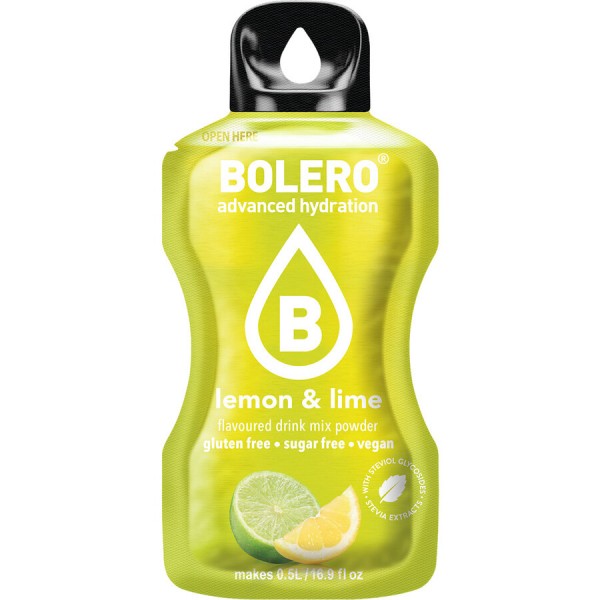 منكهات الماء بوليرو - نكهة الليمون الأصفر والأخضر