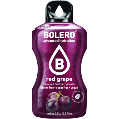 منكهات الماء بوليرو - نكهة العنب الأحمر منكهات الماء بوليرو - نكهة العنب الأحمر