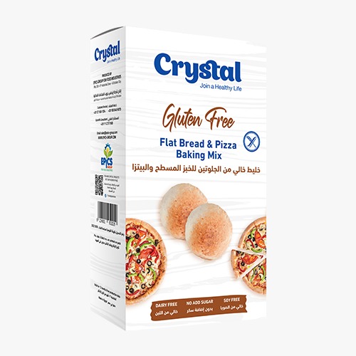 خليط خالي من الجلوتين للخبز المسطح والبيتزا من كرستال خليط خالي من الجلوتين للخبز المسطح والبيتزا من كرستال