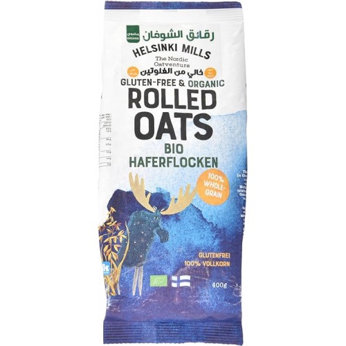 رقائق شوفان خشنة عضوية من هيلسنكي ميلز