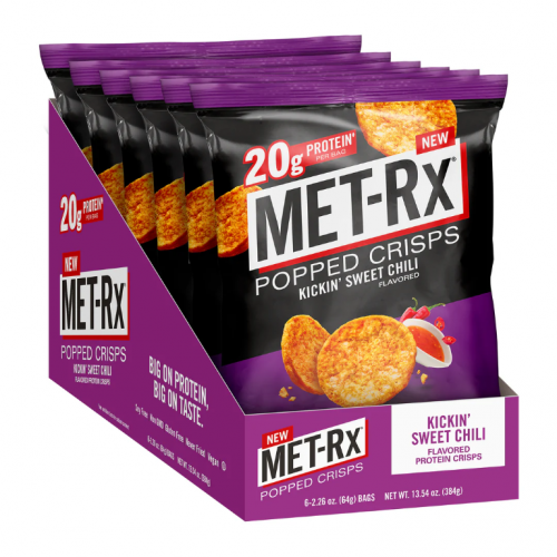 شيبس عالي البروتين نكهة الفلفل الحلو الحار من ميت ريكس