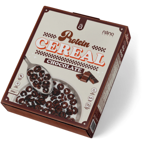حبوب الإفطار بروتين بنكهة الشوكولاتة من نانو