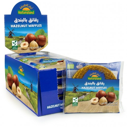 رقائق الوافل بالبندق 60 جرام أرض الطبيعة