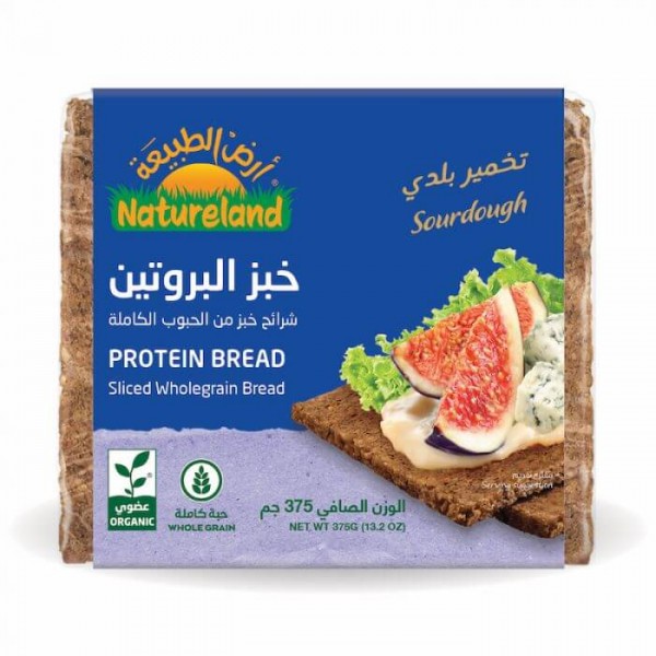 خبز بروتين الحبوب الكاملة - أرض الطبيعة
