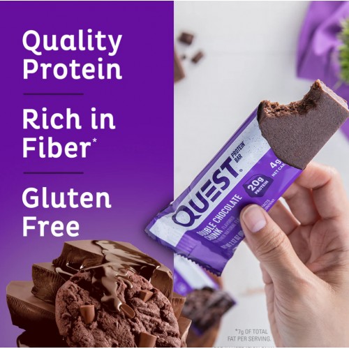 كويست بروتين بار بنكهة دبل شوكلت كويست بروتين بار بنكهة دبل شوكلت