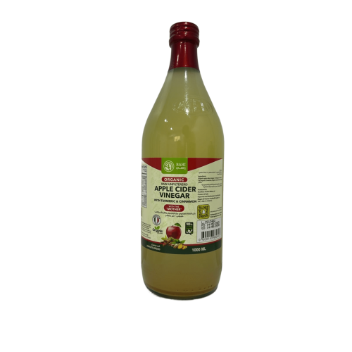 خل التفاح العضوي مع الزنجبيل والقرفة راهي