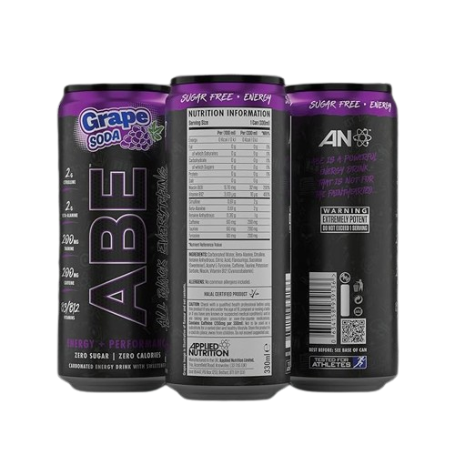 مشروب الطاقة وتحسين الأداء ABE بنكهة صودا العنب من أبلايد نيوتريشن