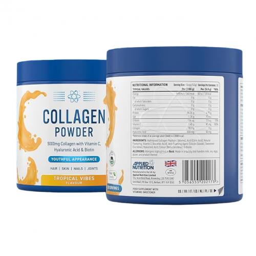 مسحوق الكولاجين بنكهة الفواكه الإستوائية من أبلايد نيوتريشن مسحوق الكولاجين بنكهة الفواكه الإستوائية من أبلايد نيوتريشن