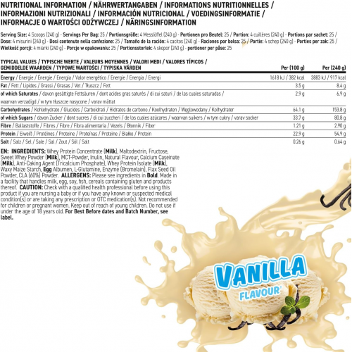 كريتيكال ماس بالفانيلا ابلايد نيوترشن
