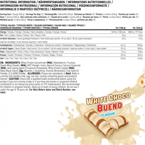 كريتيكال ماس وايت شوكو بوينو ابلايد نيوترشن