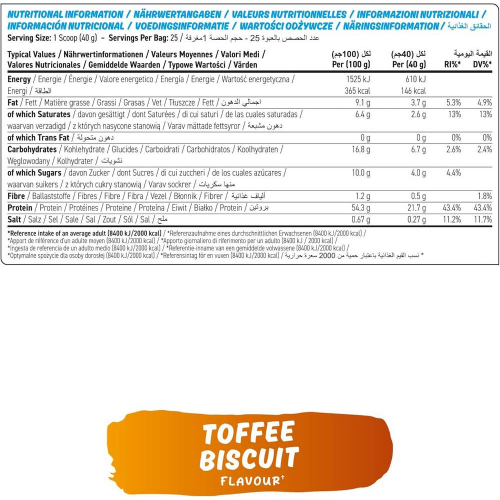 كوكي دو بروتين بسكويت التوفي ابلايد نيوترشن