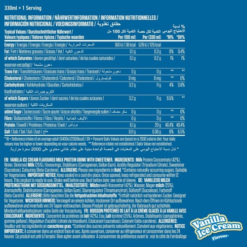 بروتين شيك بنكهة ايس كريم الفانيليا من أبلايد نيوتريشن