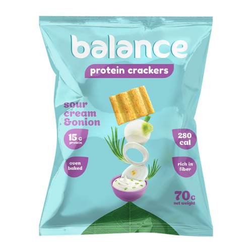 كراكرز بروتين نكهة البصل وساور كريم من بالانس