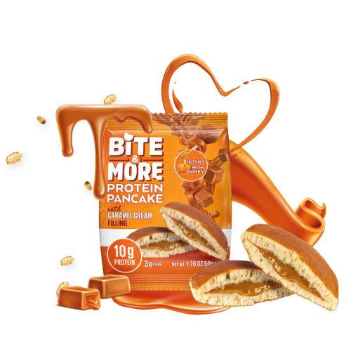 بانكيك بروتين بالكراميل بايت اند مور