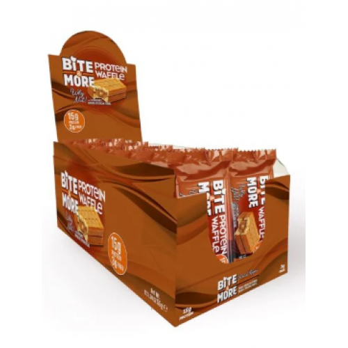 وافل بروتين بالشوكولاته والبندق بايت اند مور