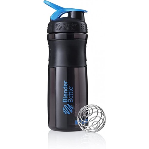 شيكر بلندر بوتل أسود مع أزرق 28 اونصة شيكر بلندر بوتل أسود مع أزرق 28 اونصة