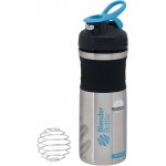 شيكر بلندر بوتل ستانلس ستيل أسود مع تركواز 28 اونصة