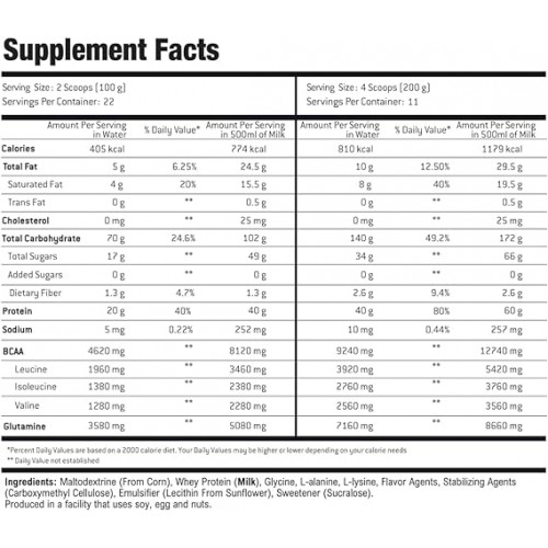 ماس جاينر بنكهة الفانيليا من بودي بيلدر