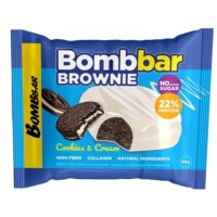 براوني بروتين بنكهة الكوكيز كريم من بومبار
