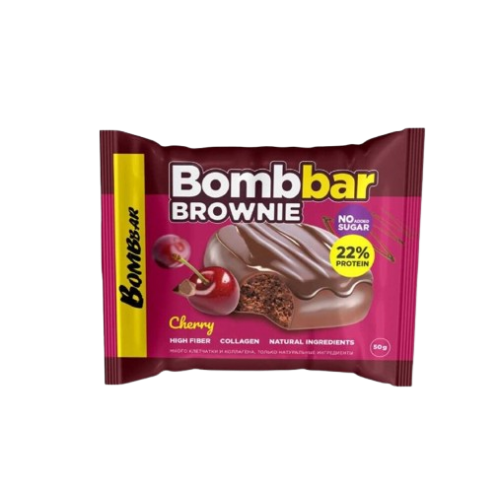 براوني بروتين نكهة الكرز من بومبار