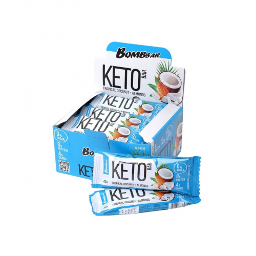 كيتو بروتين بار اللوز وجوز الهند بومبار