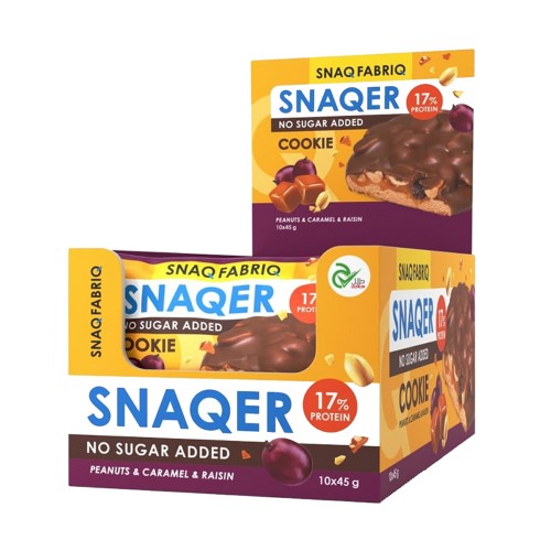 سناك فابرك كوكيز بنكهة الفول السوداني والكراميل والزبيب