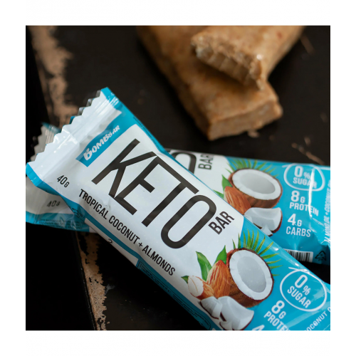 كيتو بروتين بار اللوز وجوز الهند بومبار