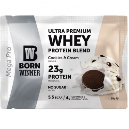 مسحوق واي بروتين نكهة الكوكيز والكريمة من بورن وينر