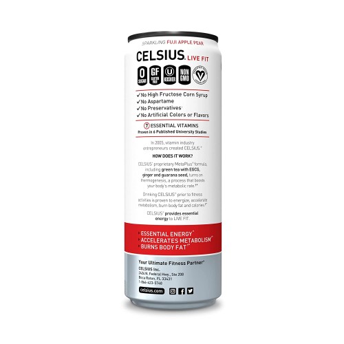 مشروب طاقة بالكمثرى والتفاح - سيلسيوس