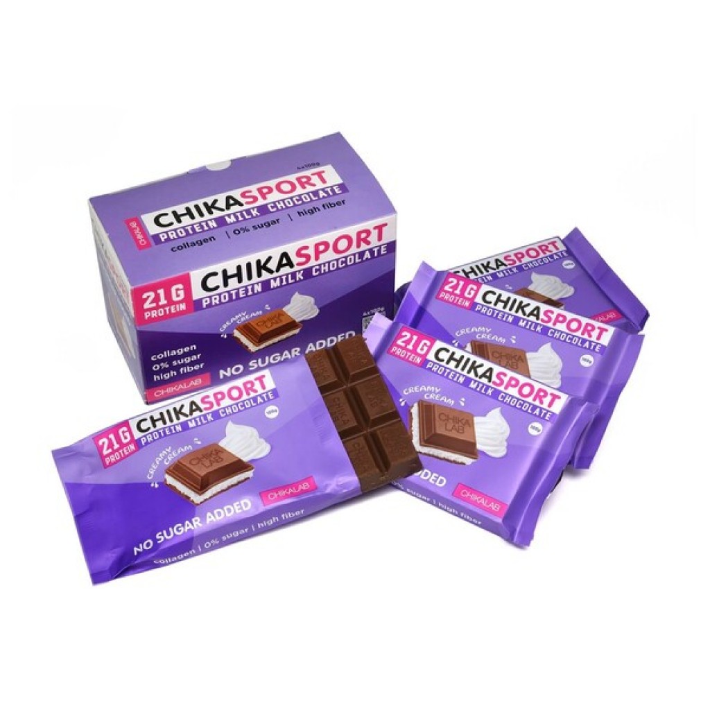 Creamy Protein Milk Chocolate Chika Sport