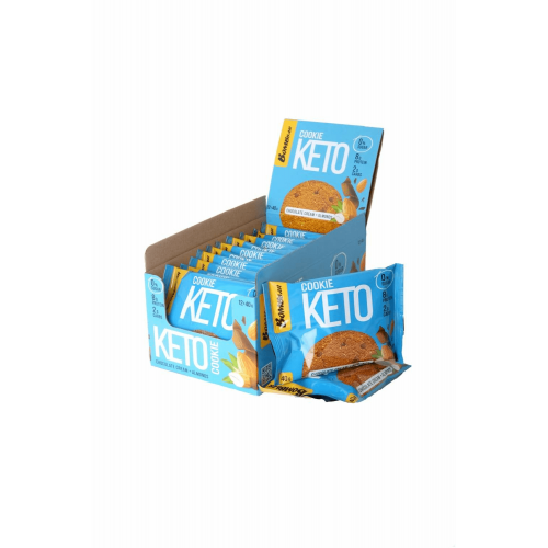 كوكيز كيتو باللوز وكريمة الشوكولاته بومبار