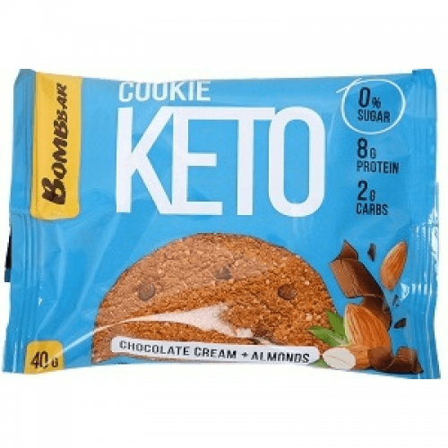 كوكيز كيتو باللوز وكريمة الشوكولاته بومبار