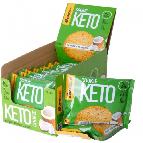 كوكيز كيتو باللوز وجوز الهند بومبار