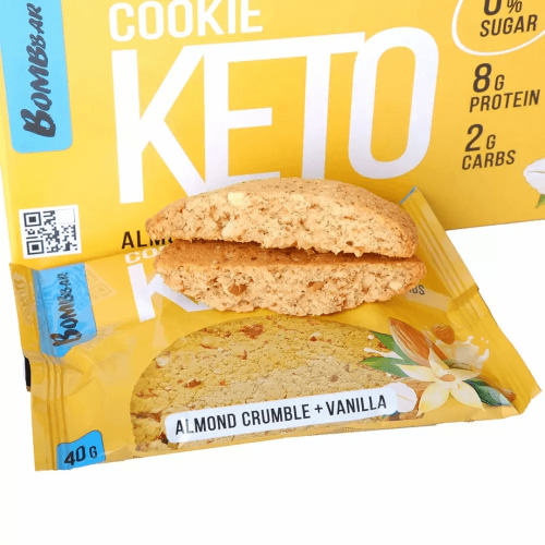 كوكيز كيتو باللوز والفانيلا بومبار