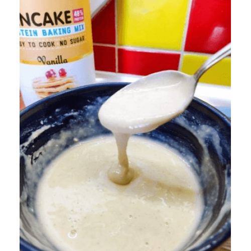 خليط البانكيك بالبروتين نكهة الفانيلا شيك لاب