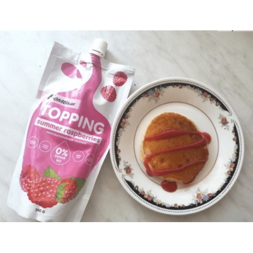 خليط البانكيك بالبروتين بالجبنة الكريمي بومبار