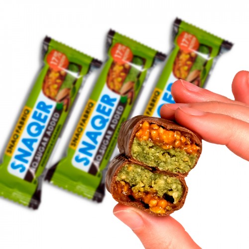 سناك فابرك بار الشوكولاته بالبيستاشوا والكراميل بومبار