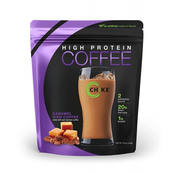 قهوة مثلجة عالية البروتين نكهة الكراميل- تشيك