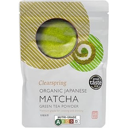 مسحوق شاي ماتشا عضوي من كلير سبرينج