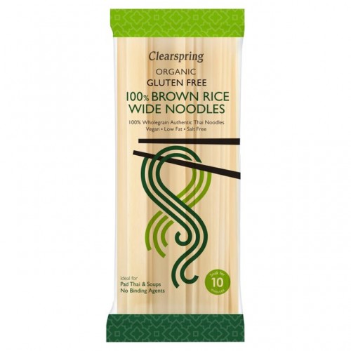 نودلز الأرز البني العريضة العضوية من كليرسبرينج نودلز الأرز البني العريضة العضوية من كليرسبرينج