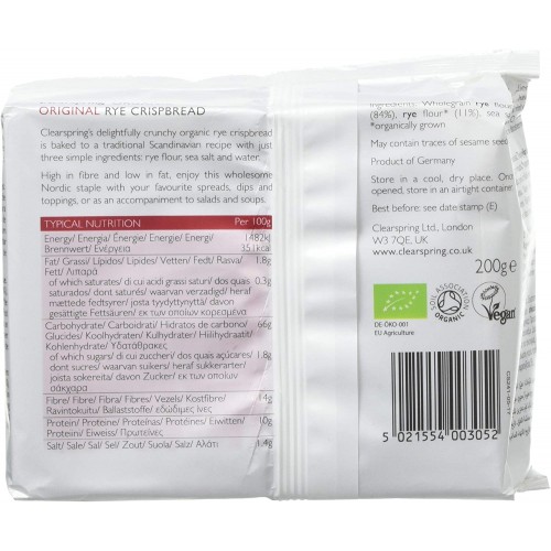 خبز الجاودار العضوي- كلير سبرنج