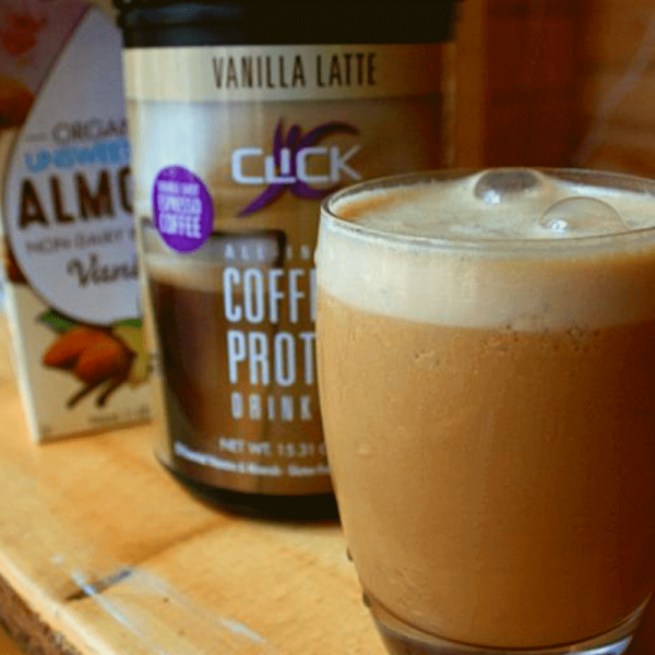 قهوة البروتين دبل شوت نكهة فانيلا click