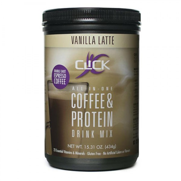 قهوة عالية البروتين بنكهة فانيلا لاتيه Click