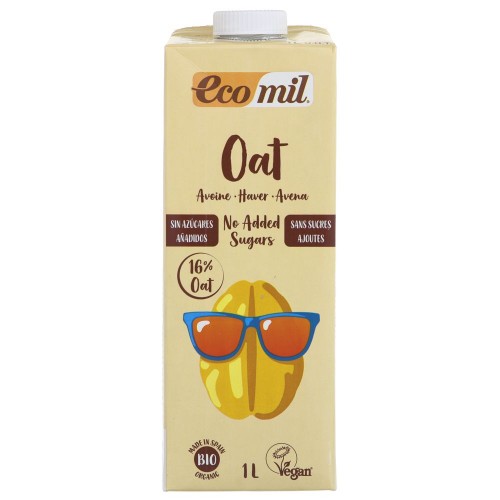 حليب الشوفان العضوي خالي من السكر