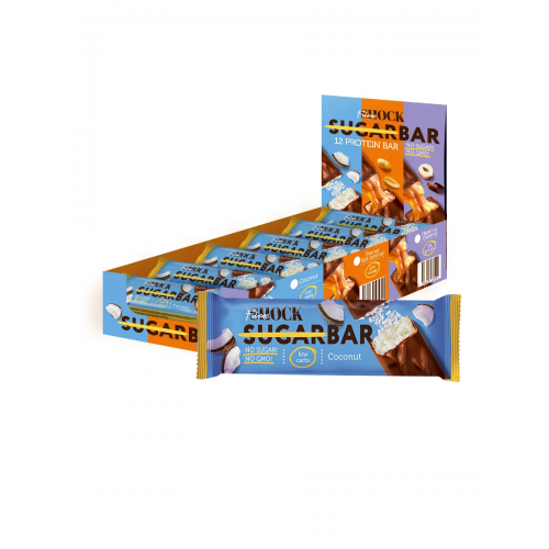 نيو جليزد بار شوكولاته بجوز الهند والفانيلا فيتنس شوك ( 1+1 مجانا )